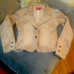 Scalloped Corduroy Jacket